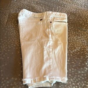 White Denim Shorts